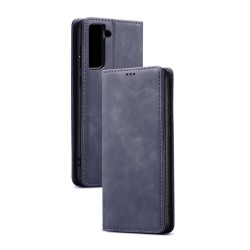 LEATHER FLIP COVER WITH INTERNAL POCKET FOR SAMSUNG GALAXY S22 PLUS BLUE LEATHER FLIP COVER WITH INTERNAL POCKET FOR SAMSUNG GALAXY S22 PLUS BLUE